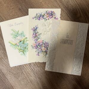 Bundle of 3 Vintage greeting cards Set 3